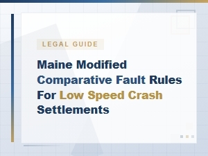 Maine's Comparative Fault Rules for Low-Speed Crashes